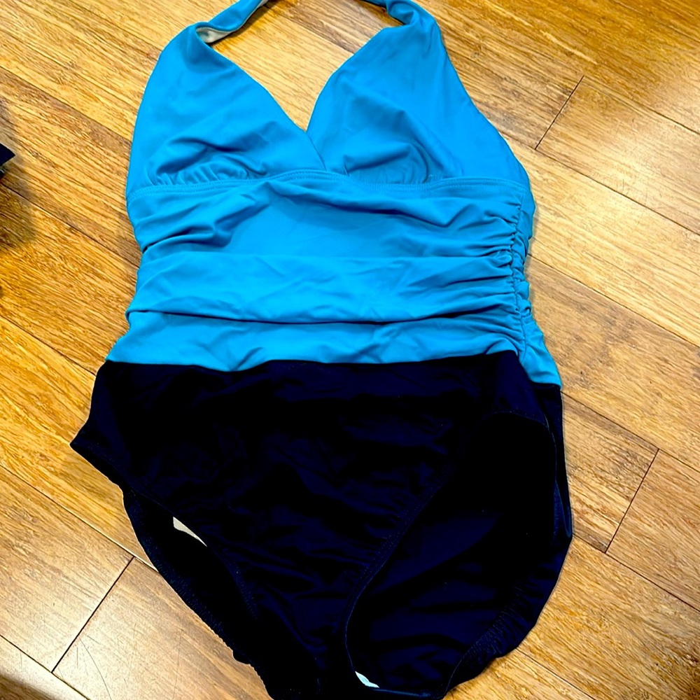 Lands End size 10, one piece bathing suit